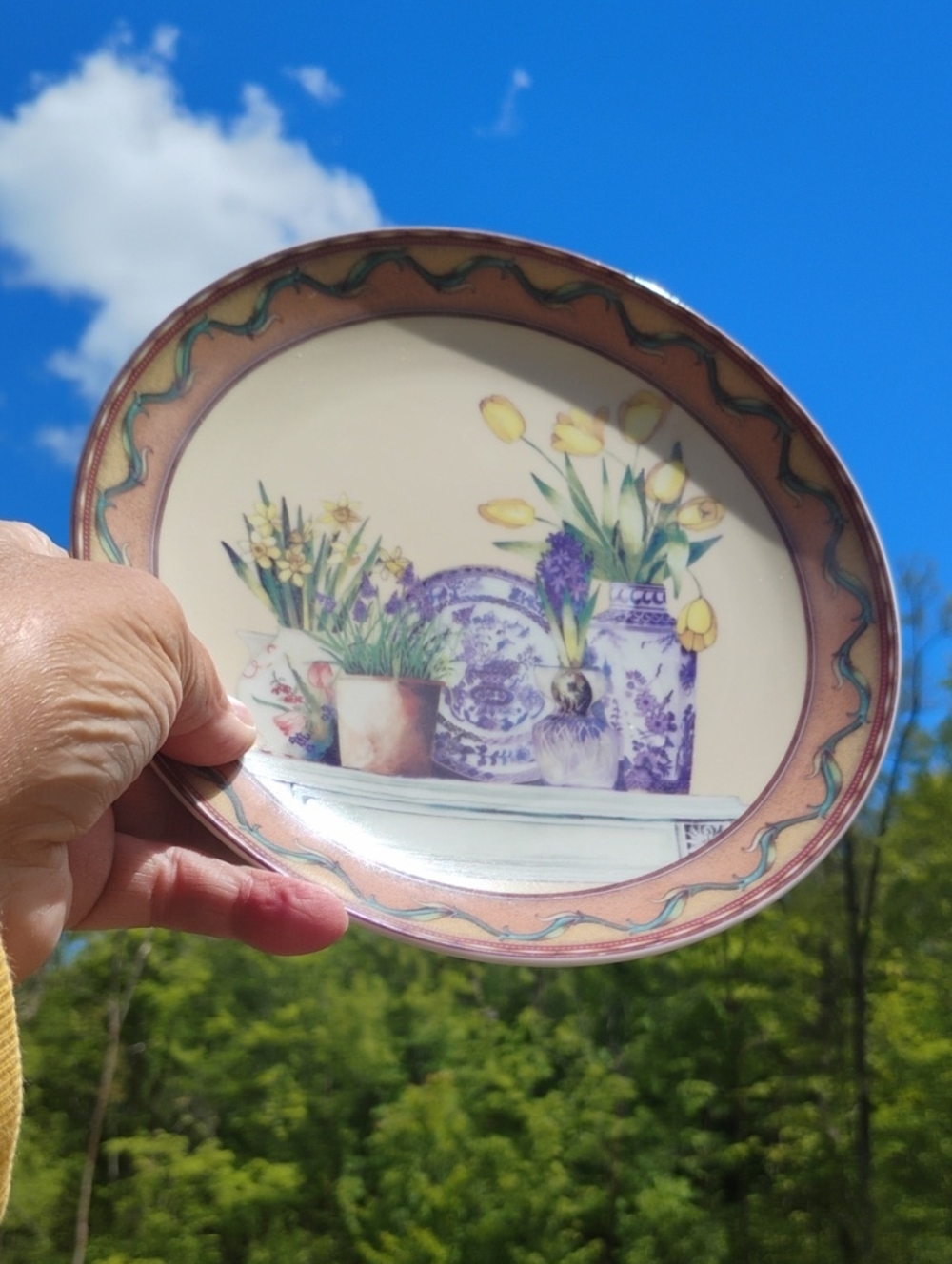 Formalities  VASE PLATE 8” Decor or Salad/ Dessert Limoges  Baum Bros.